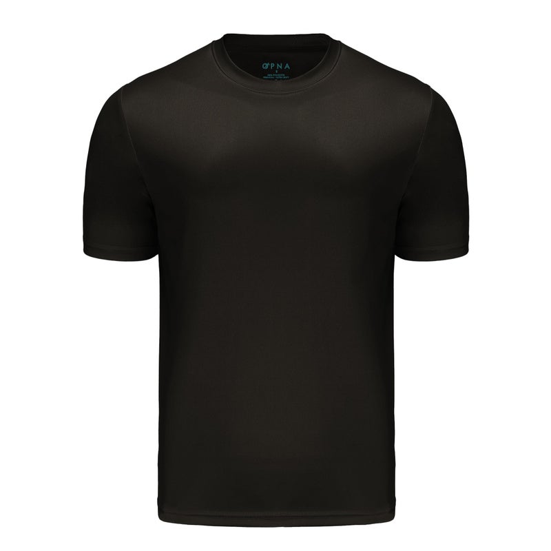 Opna Men's Big & Tall Short Sleeve Moisture Wicking Athletic T-Shirts Regular Sizes & XLT's Black - Image 2